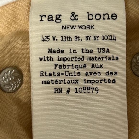 LIKE NEW! Women's Rag & Bone White Slim Boyfriend Jeans - 26 - Picture 11 of 13